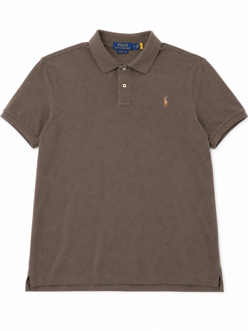 Polo by Ralph Lauren Olive/Brown Short-Sleeve Pique Polo